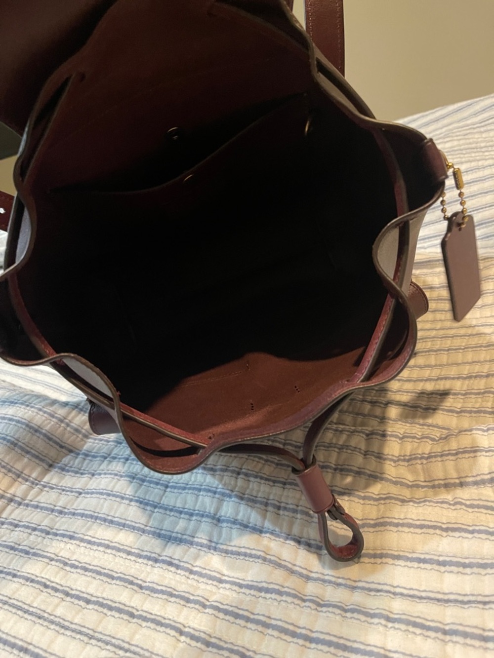 Coach Crosby Leather Backpack 28 - Picture 5 of 7